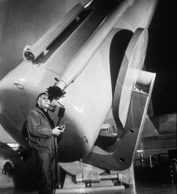 Edwin Hubble at Mount Wilson Observatory