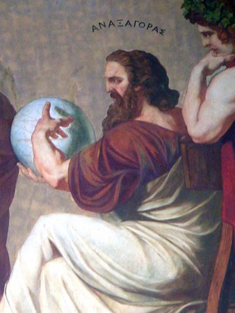 Part of a fresco in the portico of the National University of Athens representing Anaxagoras.