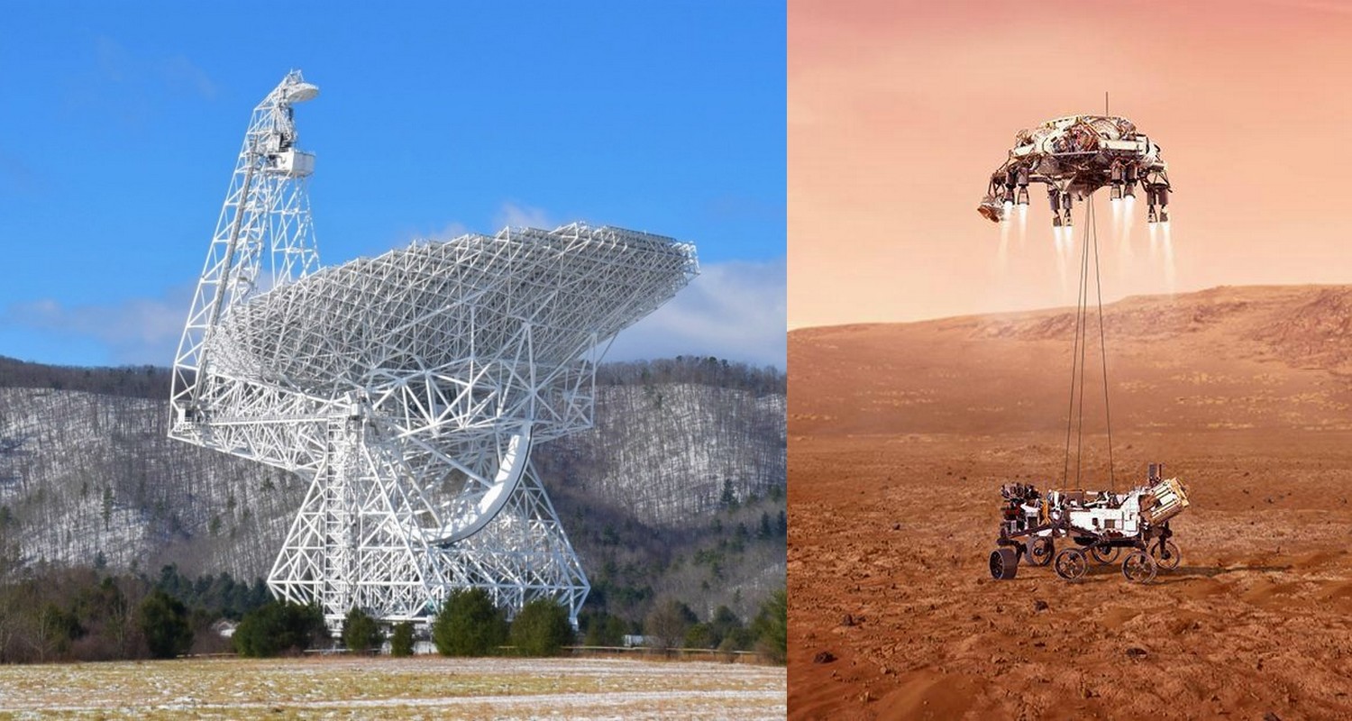 Le GBT Va Guetter Le Premier Signal De Perseverance Sur Mars