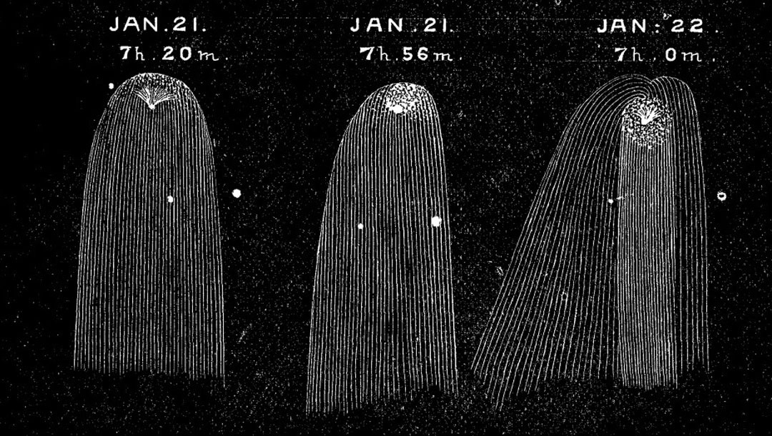 Комета 12p pons brooks. Комета Понса Брукса. Комета 12 п Понса Брукса. Комета Понса Брукса фото.