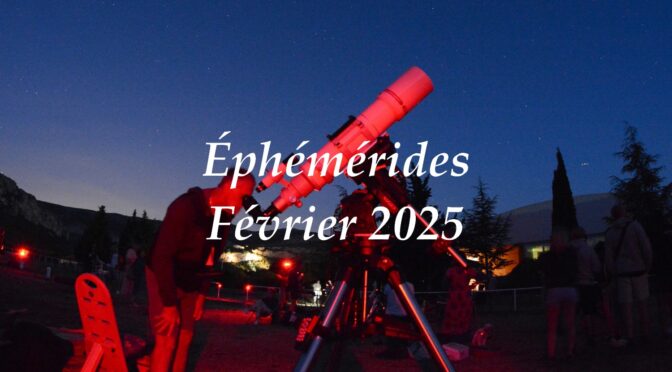 Éphémérides : le ciel du mois de février 2025