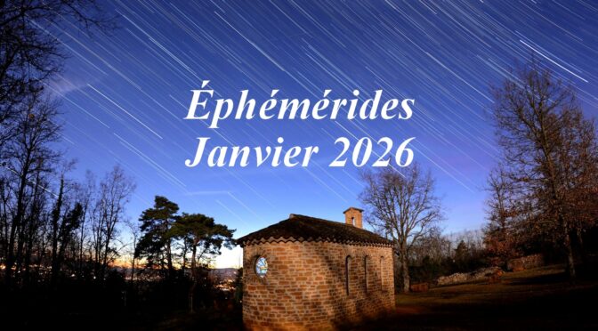 Éphémérides : le ciel du mois de janvier 2026