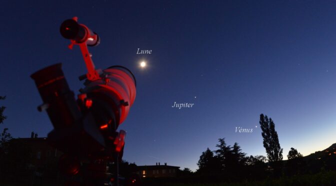 Jupiter et Vénus préparent leur rendez-vous du 9 juin