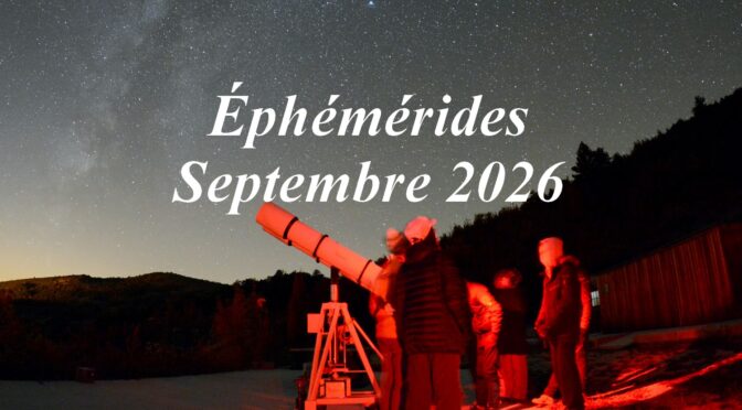 Éphémérides : le ciel du mois de septembre 2026