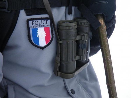 Ecusson police de l'Environnement. ©François Breton, Parc National du Mercantour.