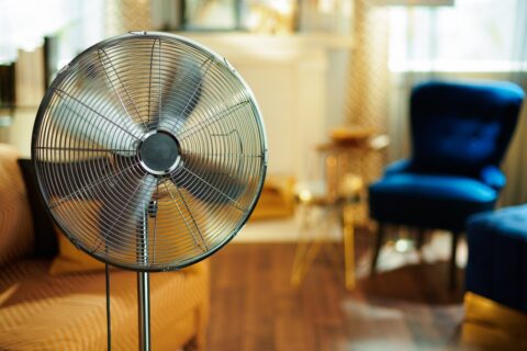 Ventilateur en été