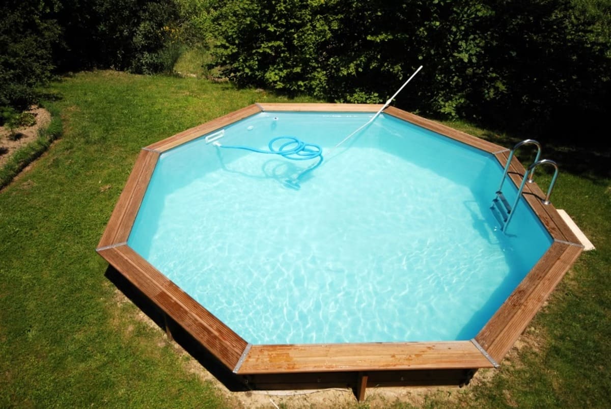 Une piscine hors sol
